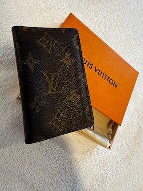 Authentic Louis Vuitton Pocket Organizer - Monogram Canvas (Full Set)